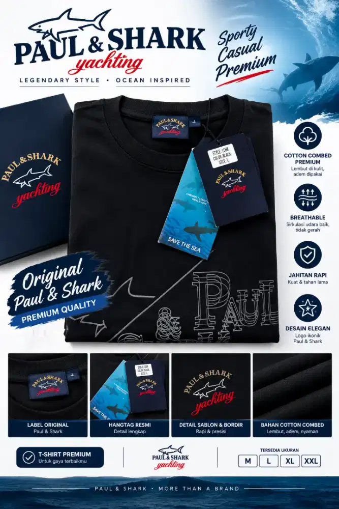 T-shirt oversize PAUL & SHARKsize L