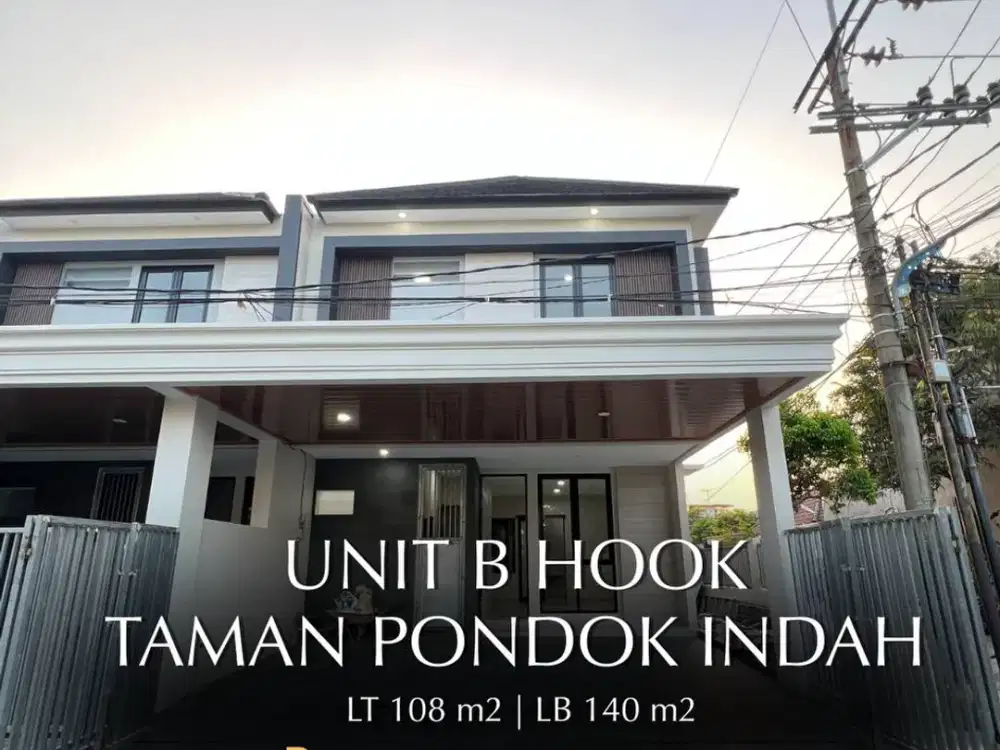 JUAL RUMAH BARU DI TAMAN PONDOK INDAH WIYUNG SURABAYA UNIT B HOOK