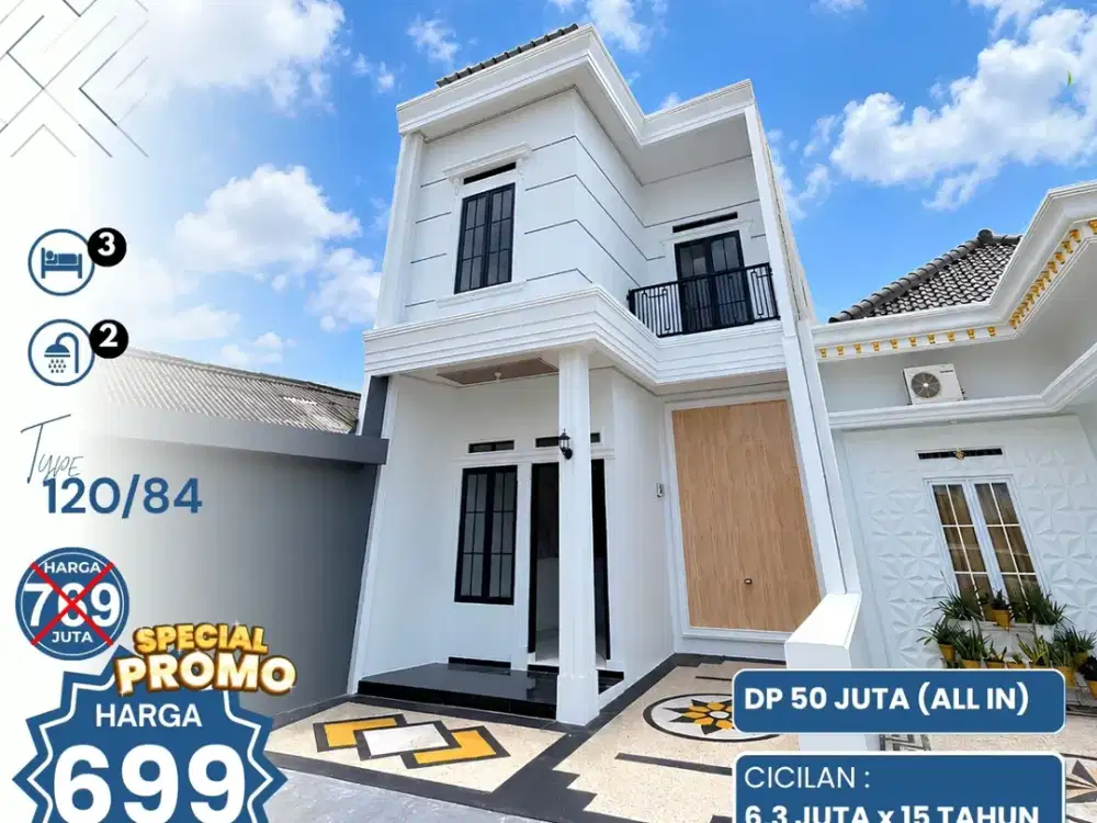 Rumah Komersial 2 Lantai Strategis Tengah Kota Dekat CIPLAZZ Rajabasa, Bandar Lampung