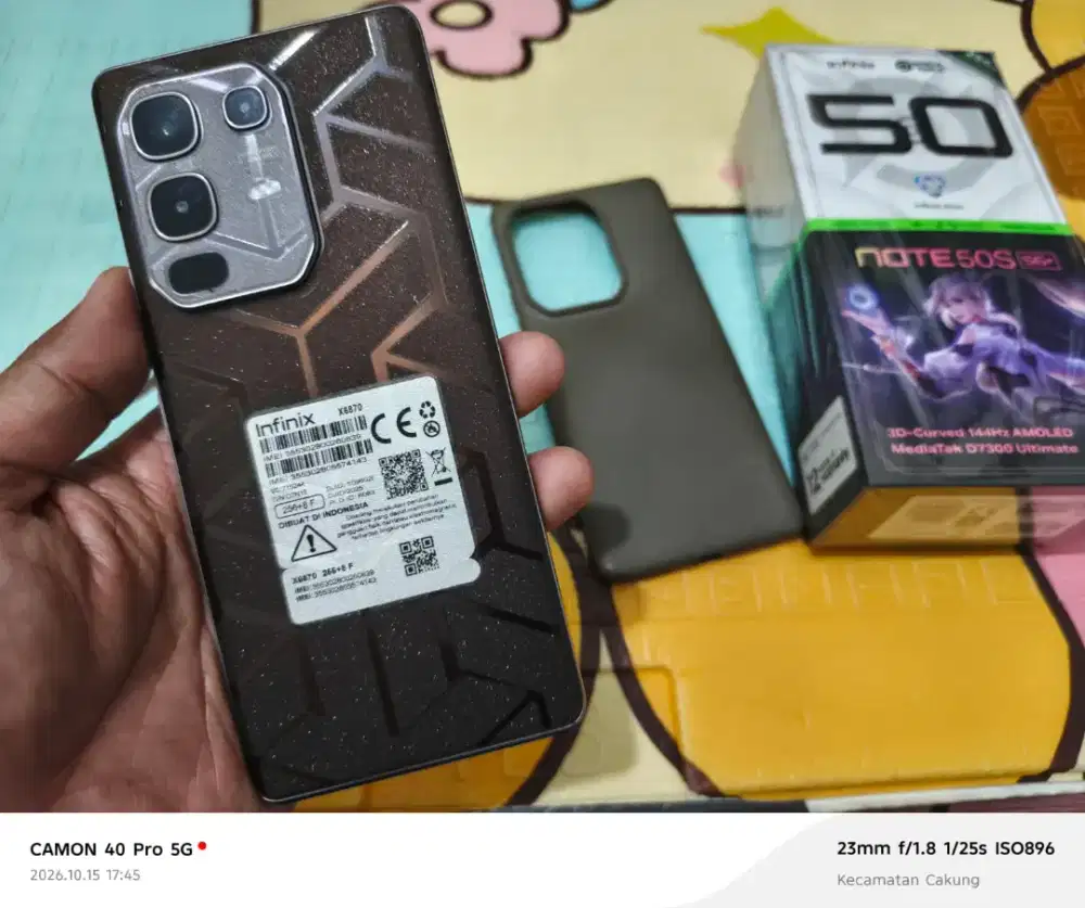 Infinix note 50s 5G fullset TT/BT