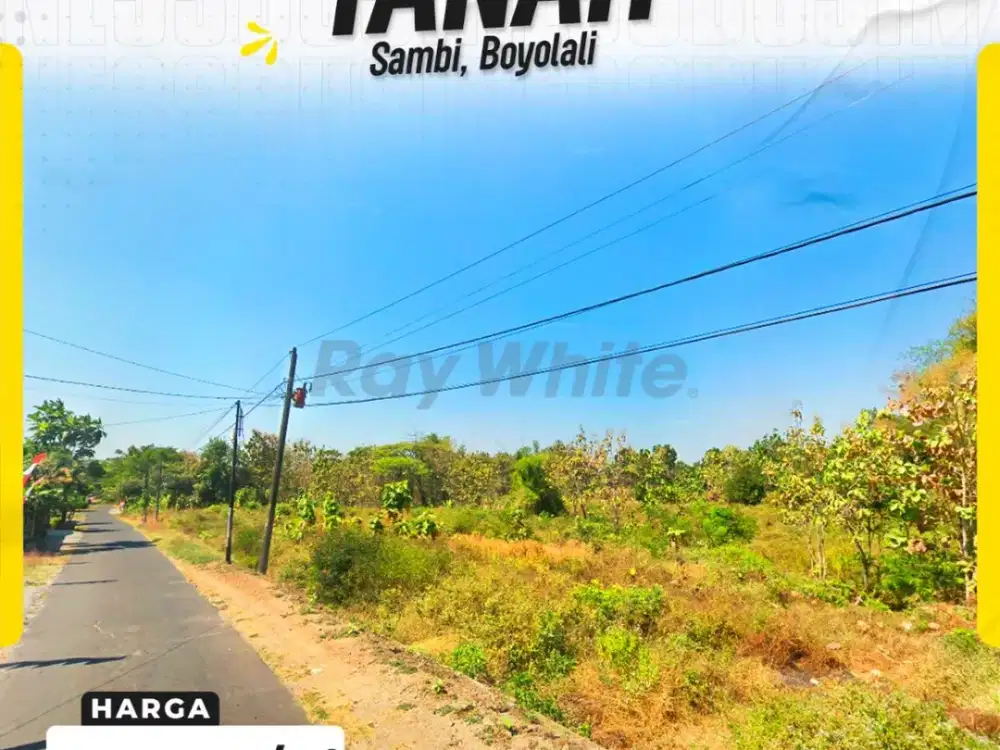Dijual Tanah Strategis di Sambi, Boyolali