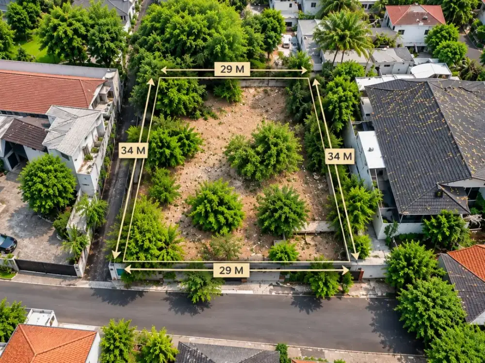 DIJUAL TANAH 997 M² - PEJATEN BARAT, PASAR MINGGU, JAKARTA SELATAN
