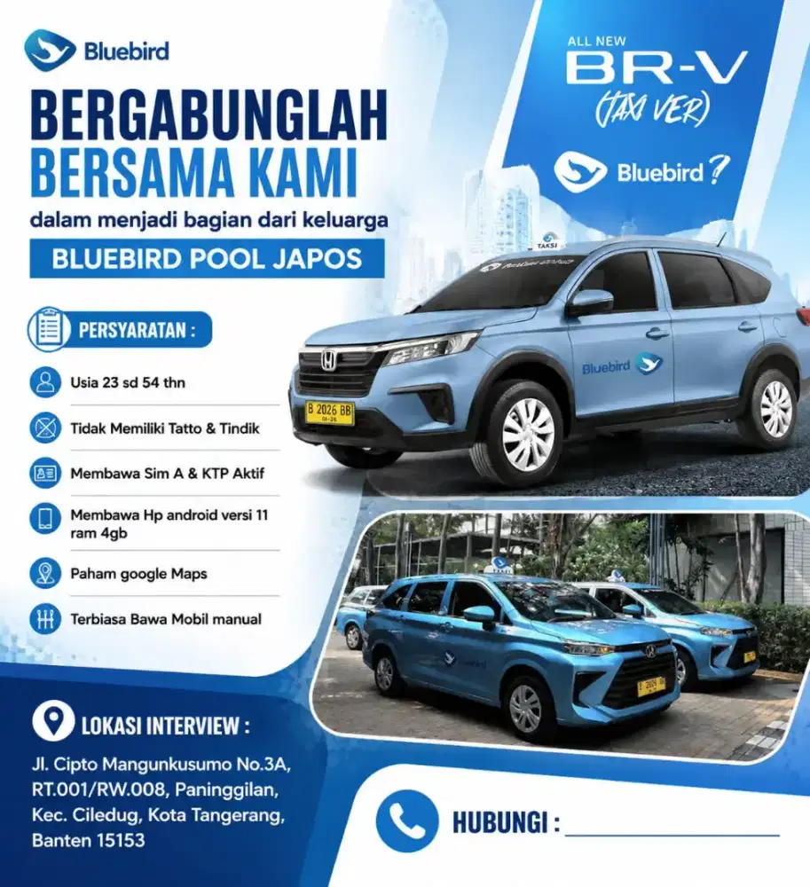 Lowongan Driver Taksi Online