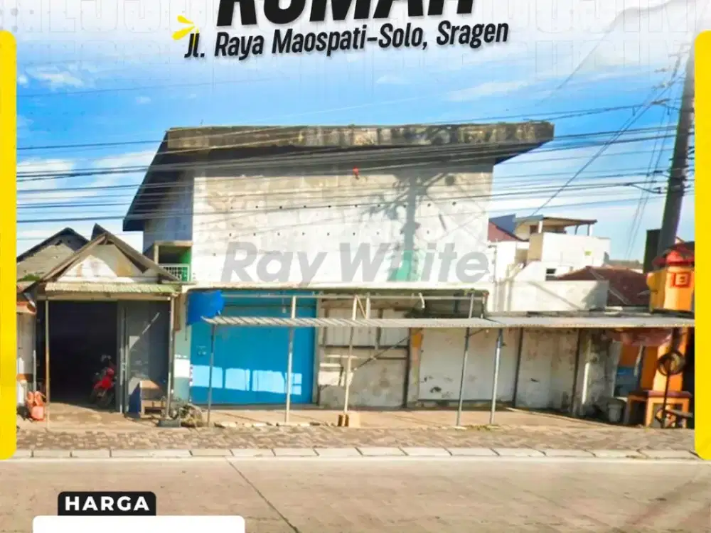 Dijual Rumah Strategis di Jati, Masaran, Sragen