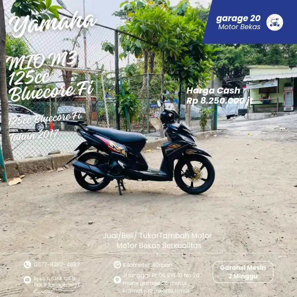 Yamaha Mio M3 125cc Bluecore Fi Tahun 2017