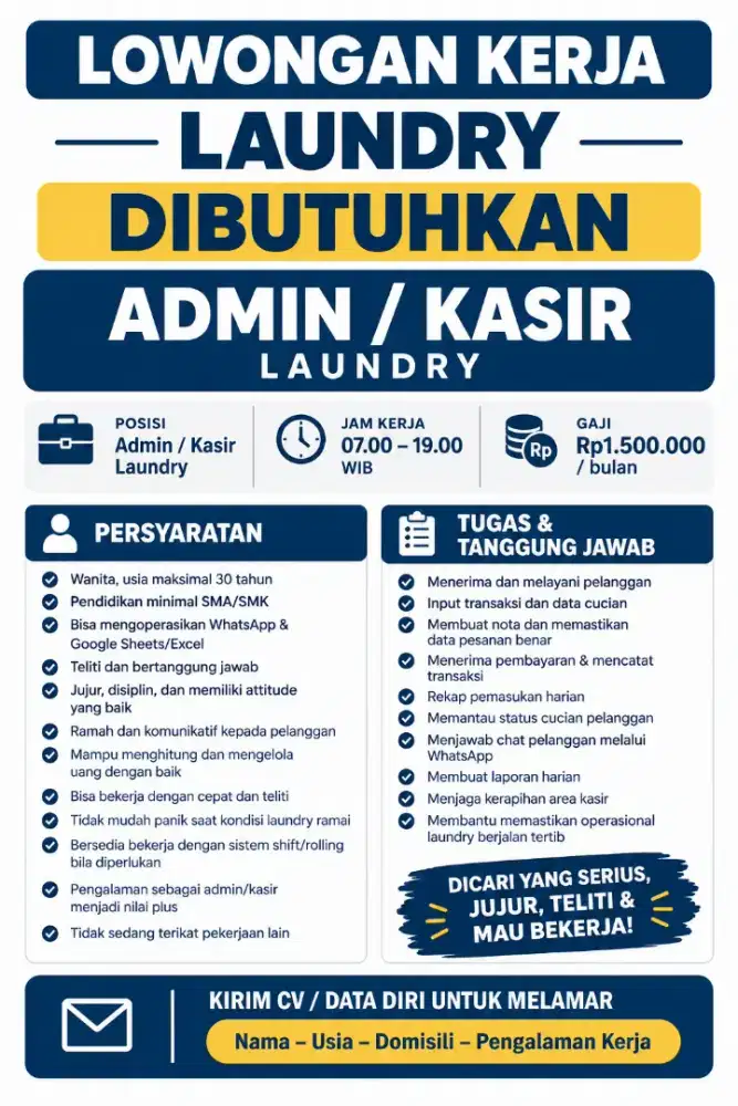 LOKER ADMIN LAUNDRY