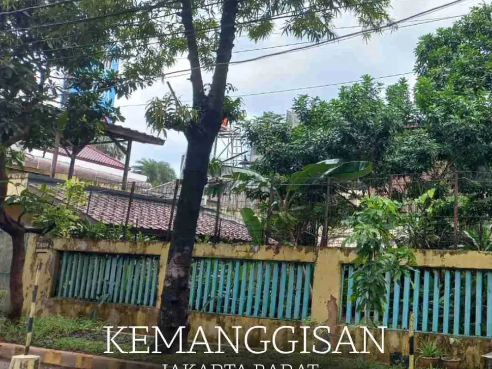 DIJUAL RUMAH HITUNG TANAH SAJA HARGA BAWAH NJOP DI KEMANGGISAN JAKSEL PINGGIR JALAN COCOK UNTUK USAHA KOMERSIL BEBAS BANJIR