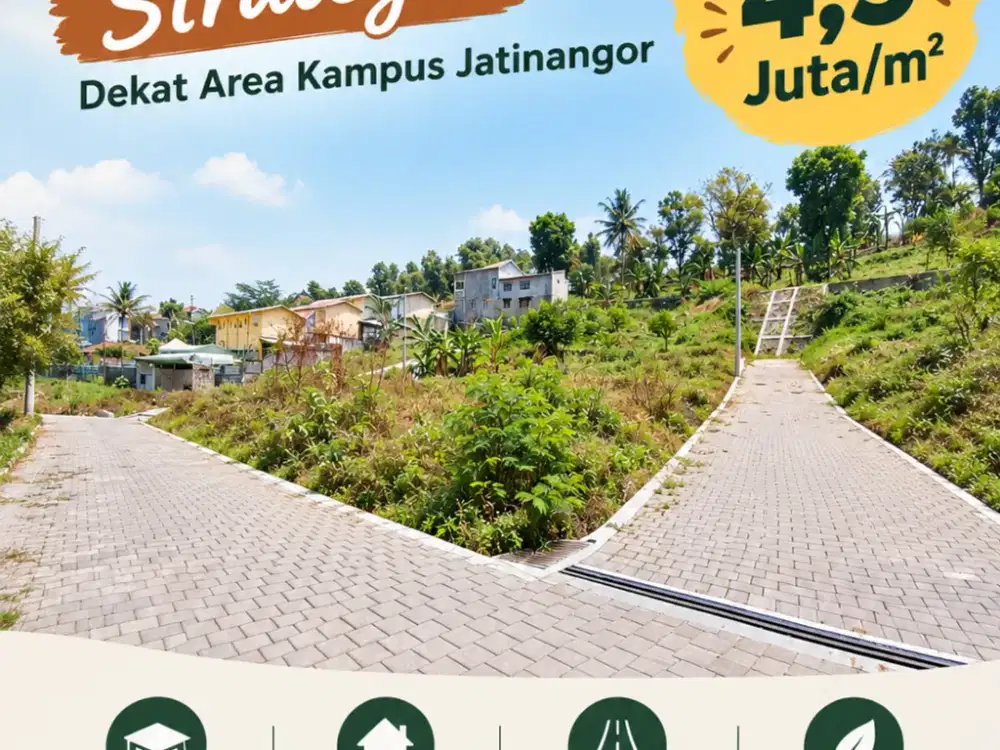 KAVLING HEGARMANAH JATINANGOR 5,1 JUTA/M² posisi HOOK