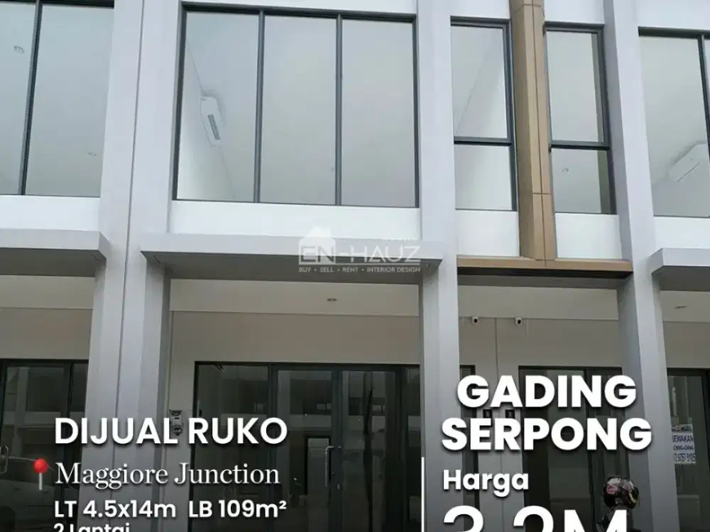 (MCL) DIJUAL RUKO MAGGIORE JUNCTION, GADING SERPONG
