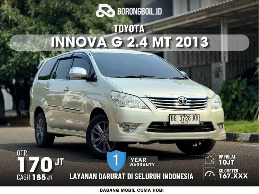 [TERMURAHH] TOYOTA INNOVA G 2.4 MT DIESEL 2013 SILVER METALIK