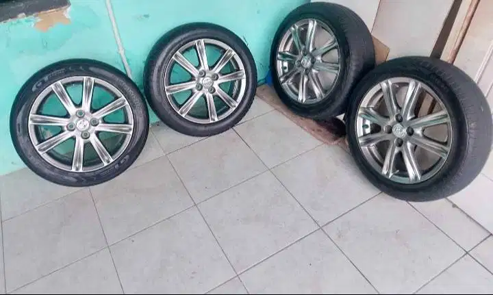FS Velg OEM Toyota Yaris Lele TRD Sportivo R16 + Ban 195/50 R16