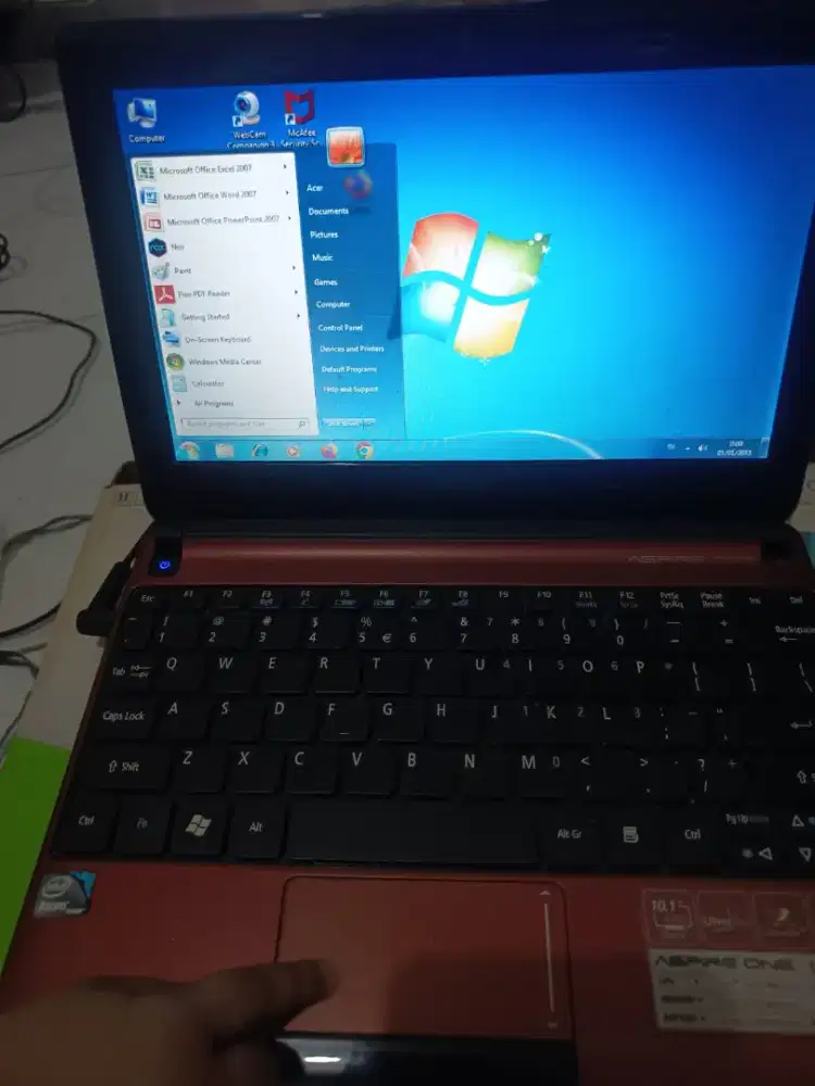Notebook Acer aspire one D270