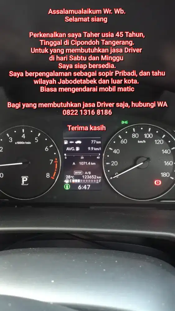 Jasa Sopir Pribadi