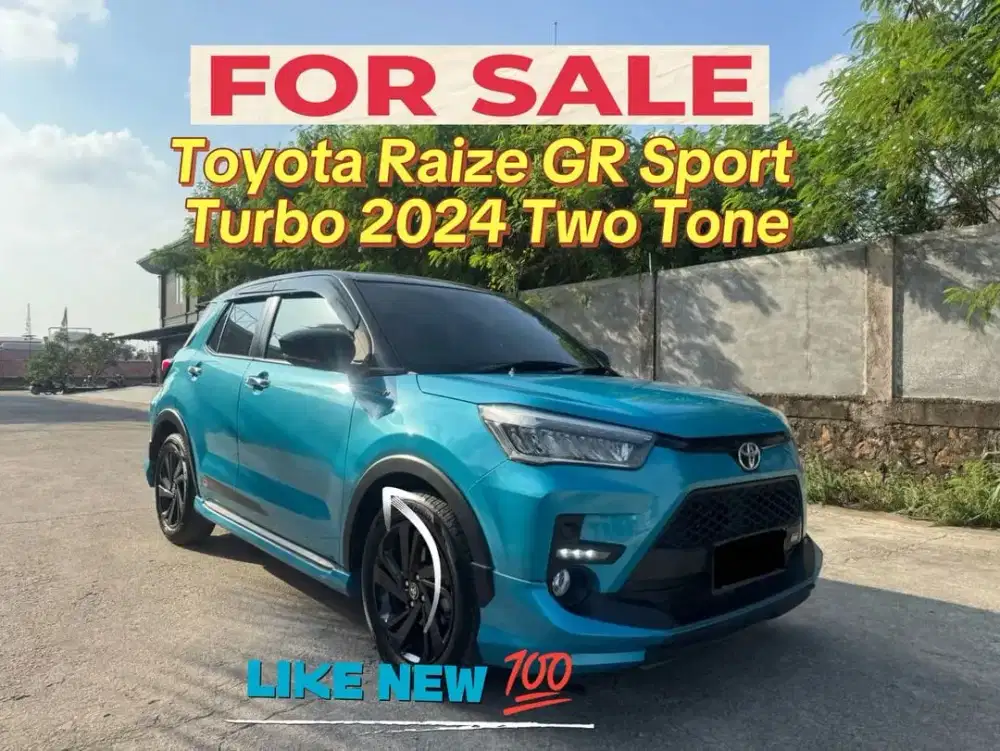 Dijual Toyota Raize GR Sport Turbo 2024 Matic Kondisi Super Mulus
