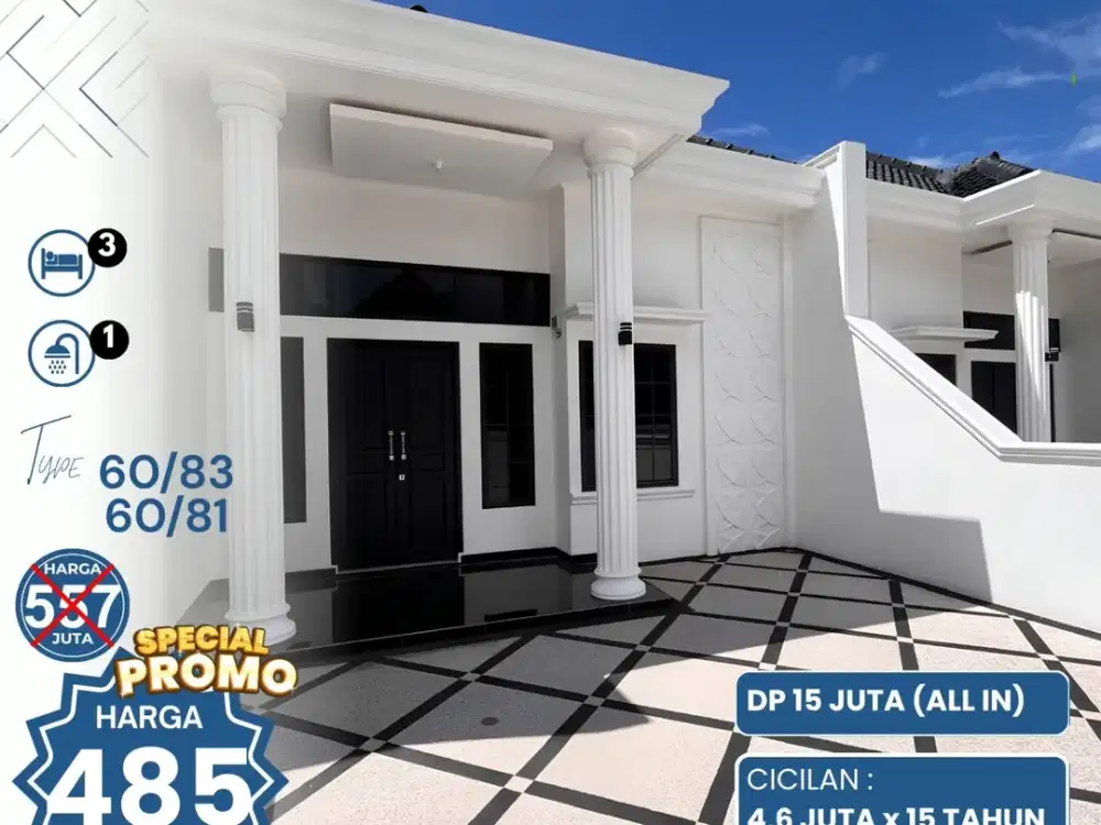 DP MURAH PERUMAHAN  ALIF RESIDENCE LABUHAN RATU BELAKANG UNILA BANDAR LAMPUNG