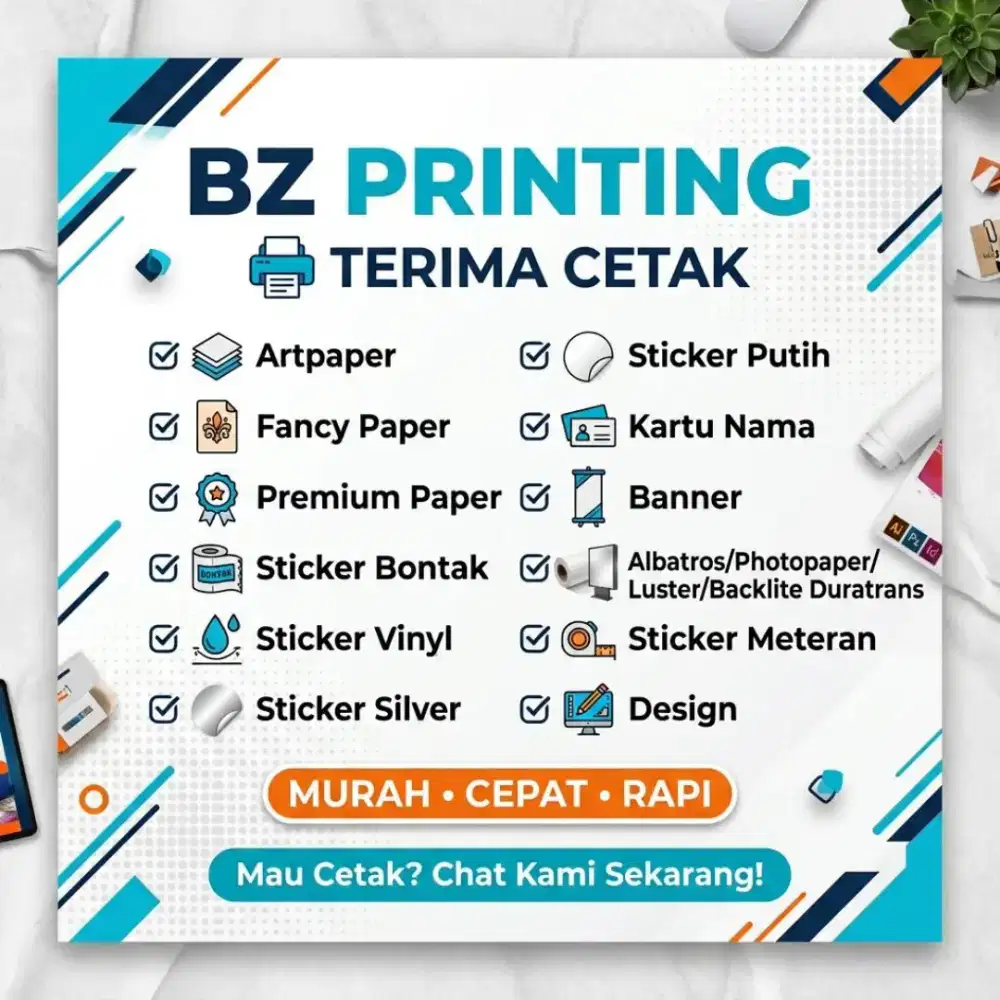 Terima cetak semua kebutuhan promosi