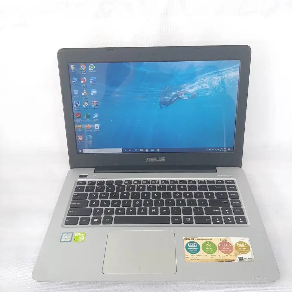 LAPTOP ASUS A456U CORE I5-6198DU RAM 4GB SSD 256GB VGA NVDIA 930MX 2GB