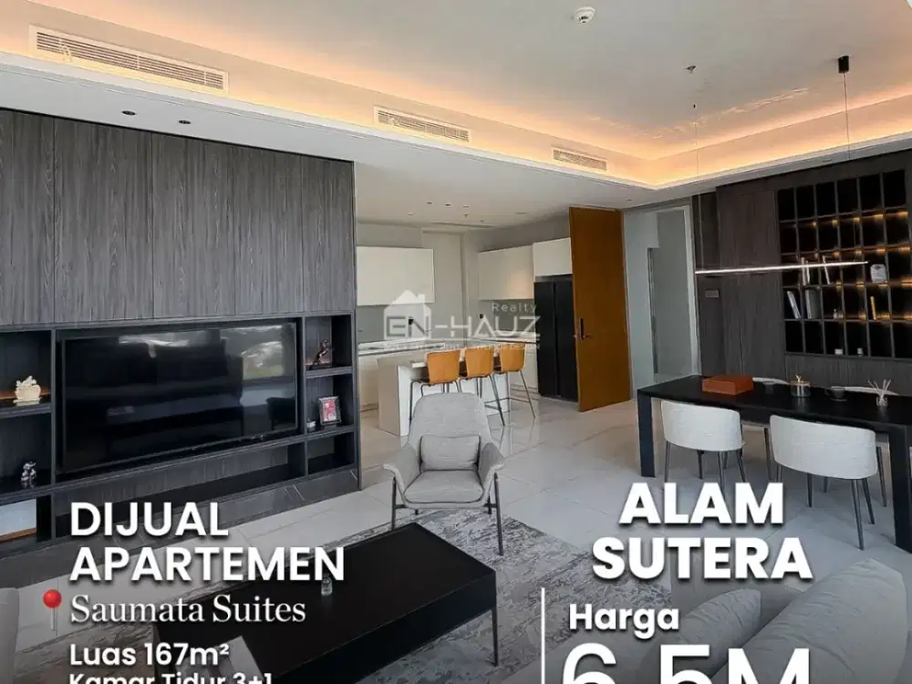 (RG) DIJUAL APARTEMEN SAUMATA SUITES, ALAM SUTERA