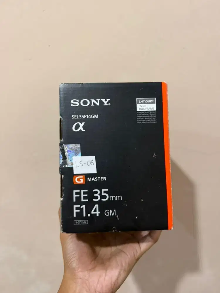 Lensa Sony FE 35mm F1.4 GM Box Mulus likenew
