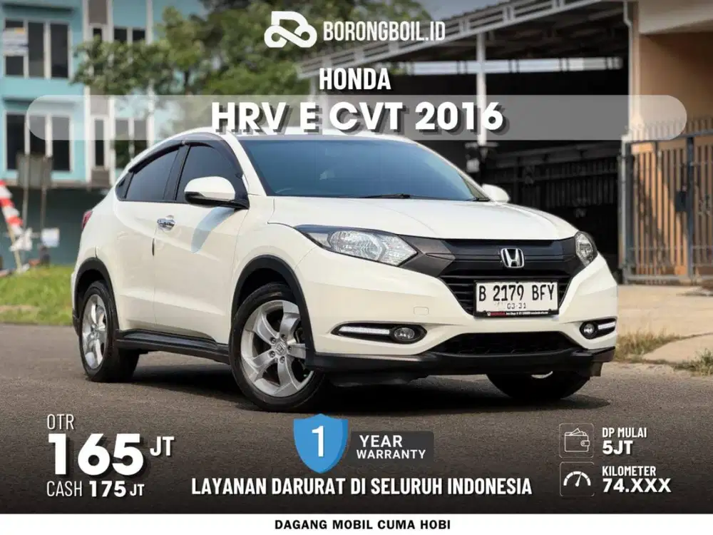 [KM74RIBU] HONDA HRV E CVT 2016 PUTIH
