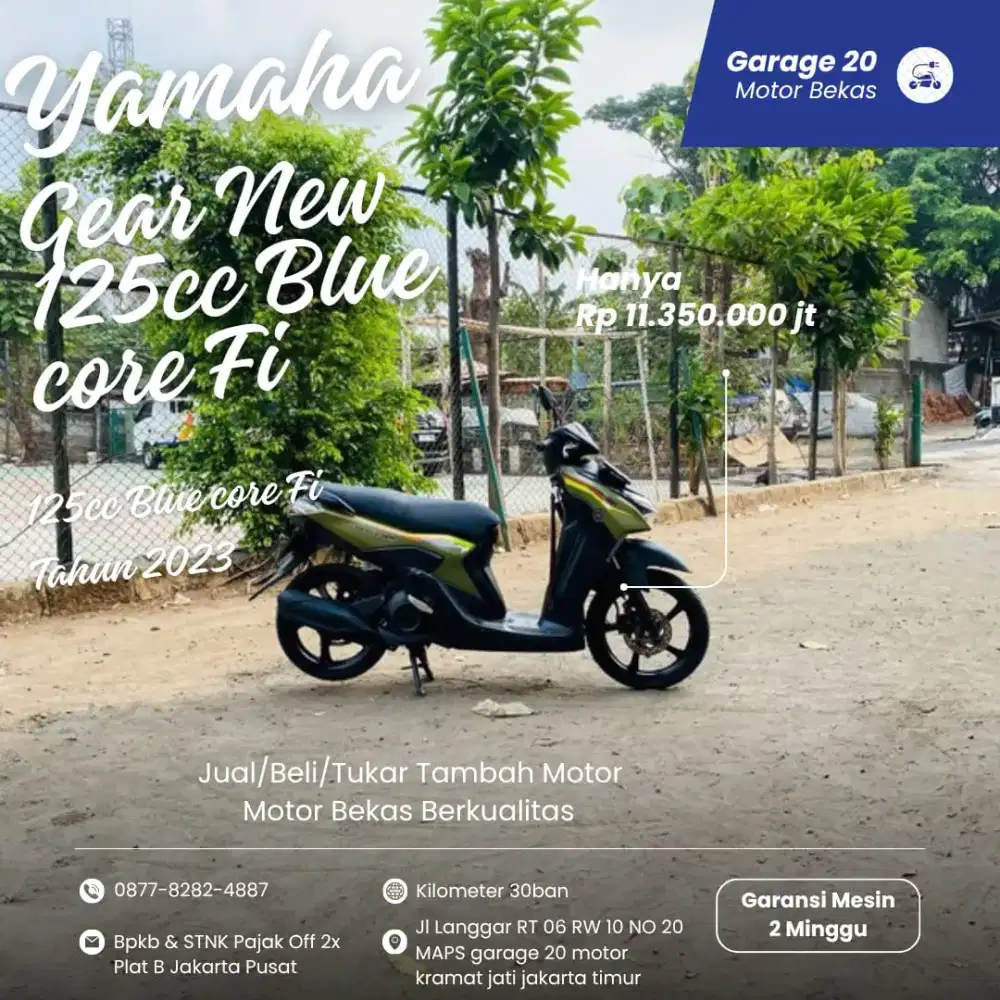 Yamaha All New Gear 125cc Bluecore Fi Tahun 2023