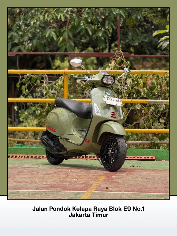 TERMURAH PIAGGIO VESPA SPRINT S150 IGET ABS FACELIFT TAHUN 2022 HIJAU