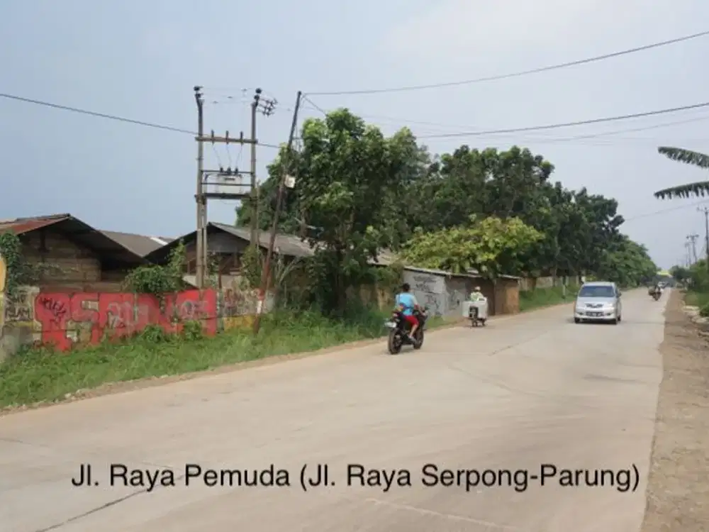 Tanah Industri 3,2 Ha Pinggir Jalan Serpong Parung