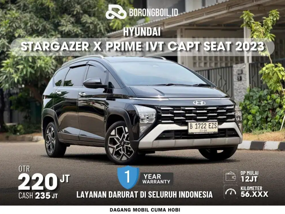 [KM56RIBU] HYUNDAI STARGAZER X PRIME IVT CAPT SEAT 2023 HITAM