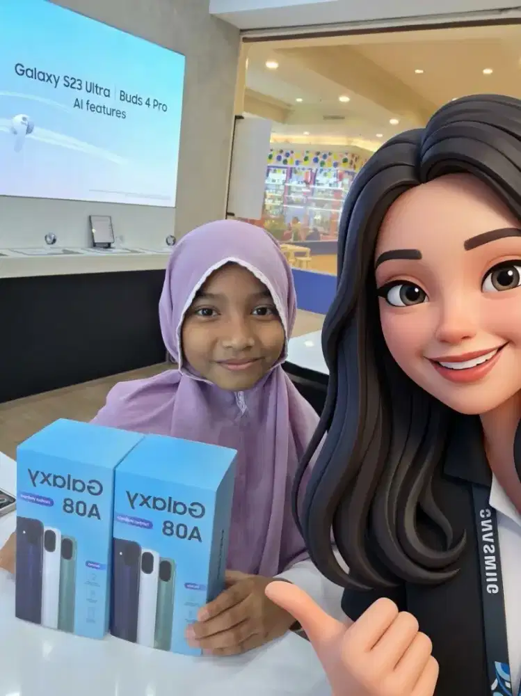 Samsung A08 baru dan segel garansi resmi.bisa cicilan tanpa bi chekng