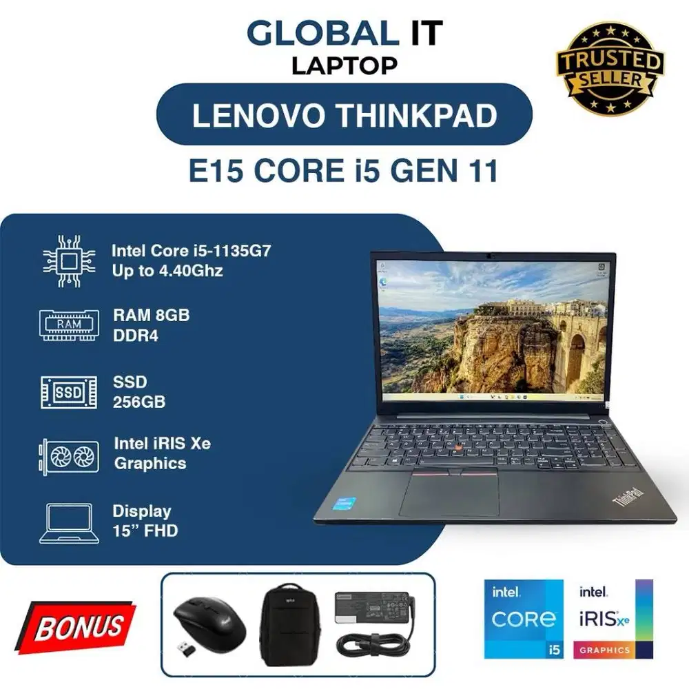 LENOVO E15 CORE i5 GEN 11 | RAM 8GB | SSD 256GB
