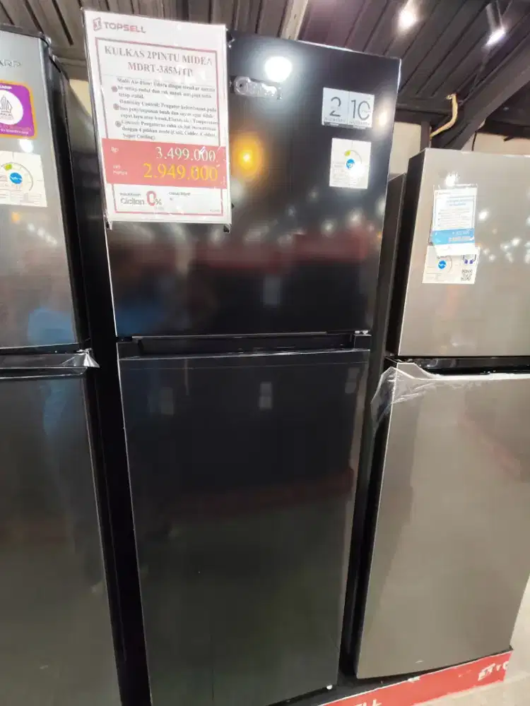 Kulkas 2 Pintu Midea MDRT-385MTB – Promo Hemat!