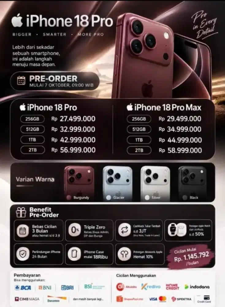 I phone 18 pro pre-order