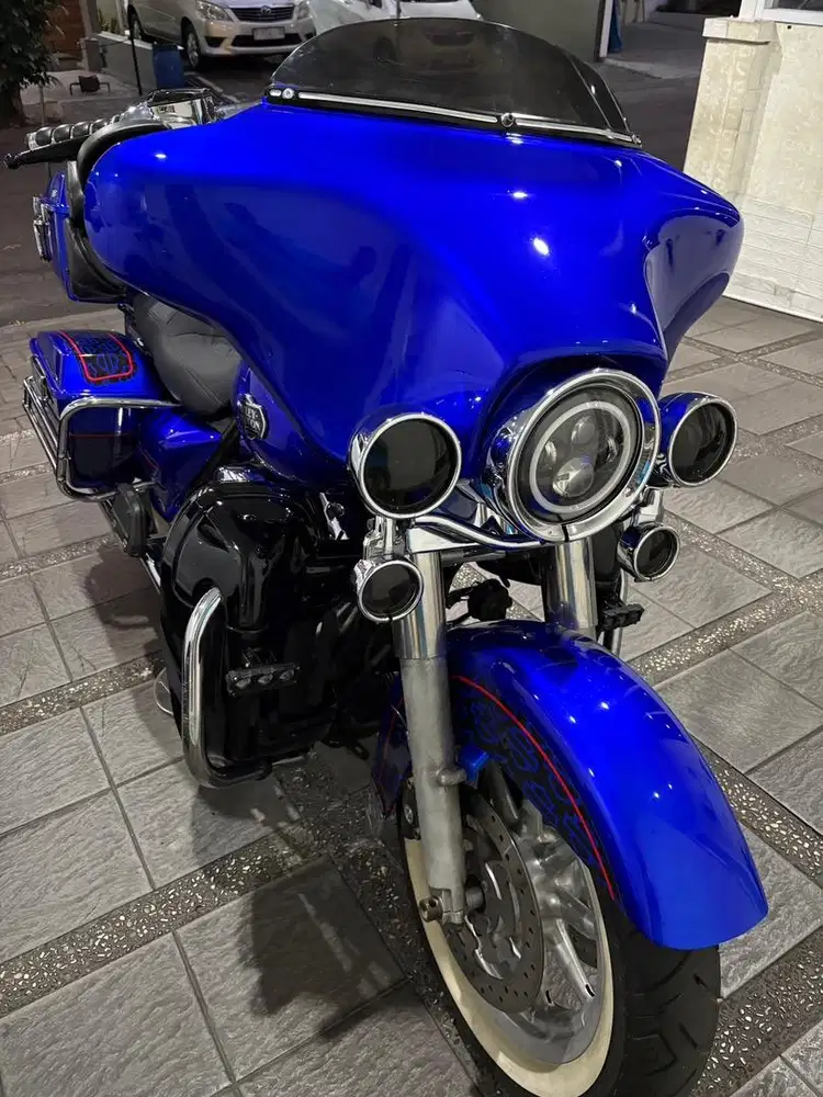 Harley Davidson Electra Glide Ultra Classic 2008 Biru Metalik km 34rb