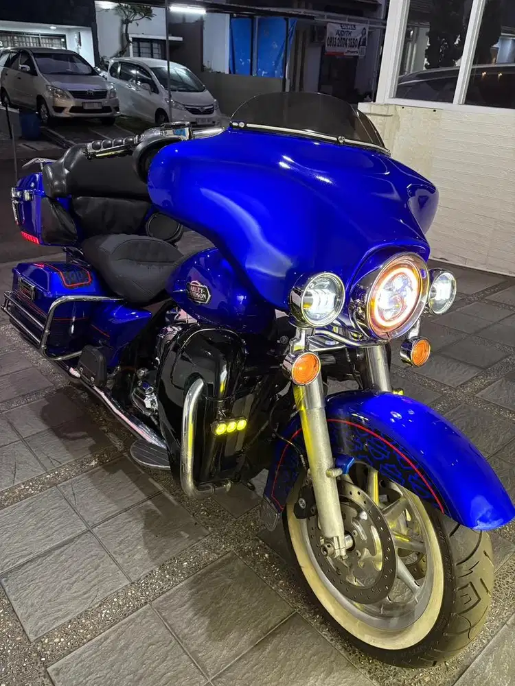 Harley Davidson Electra Glide Ultra Classic 2008 Biru Metalik km 34rb