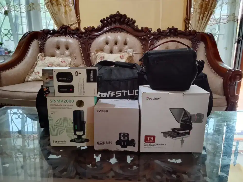 KAMERA FULL PERALATAN CONTENT CREATOR, FOTOGRAFI & DLL PEMULA, MAHIR