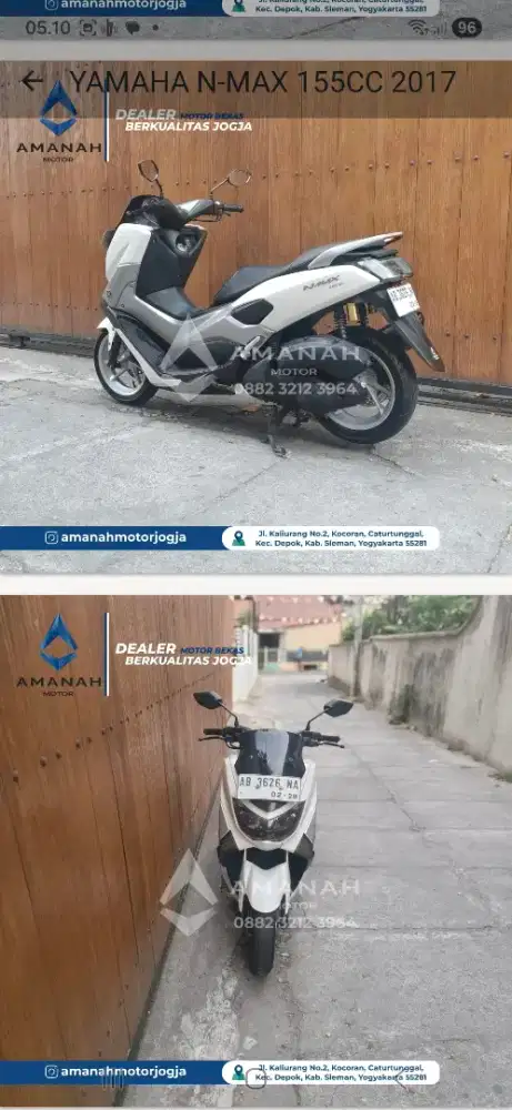 Yamaha nmax old th 2017 ab