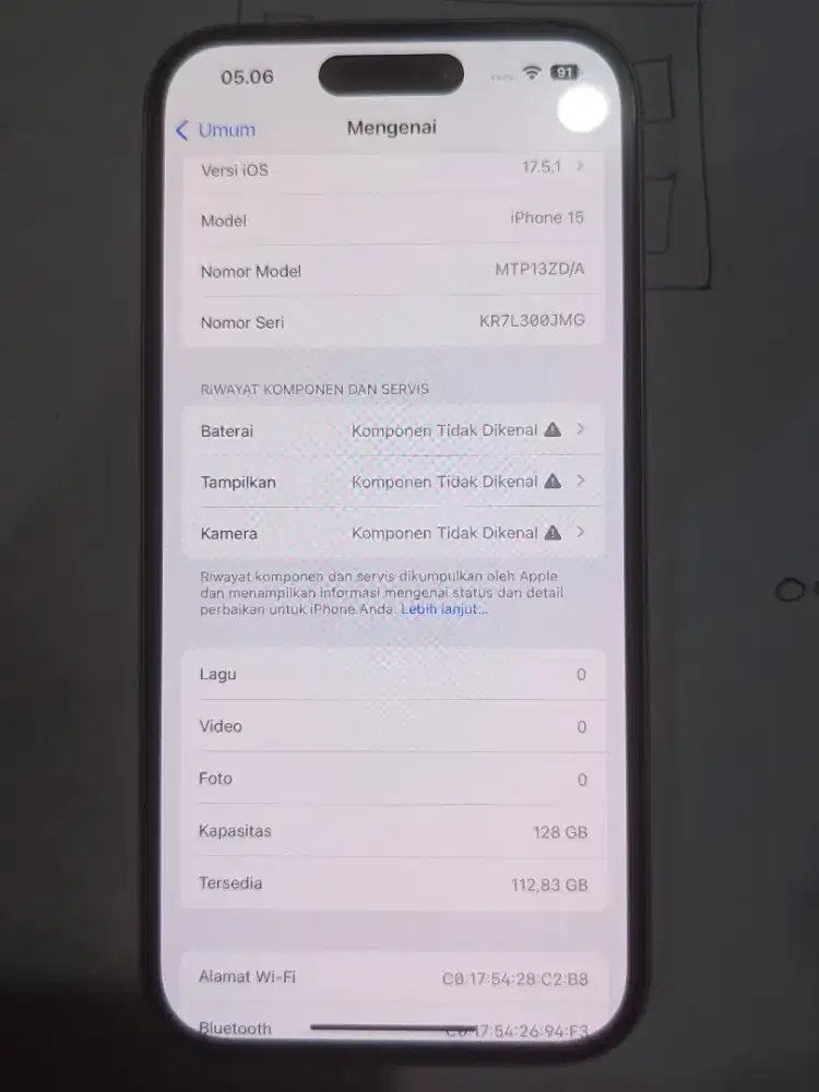 iphone 15 128gb wifi only mulus