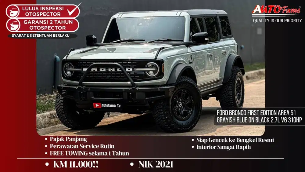 KM11RB Ford Bronco First Edition Area 51 Grayish Blue On Black 2.7L V6