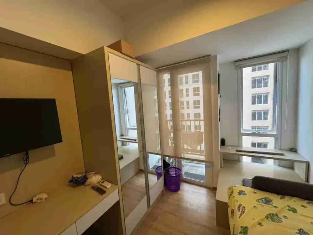 jual 2 unit gandeng tipe studio furnished dan siap huni