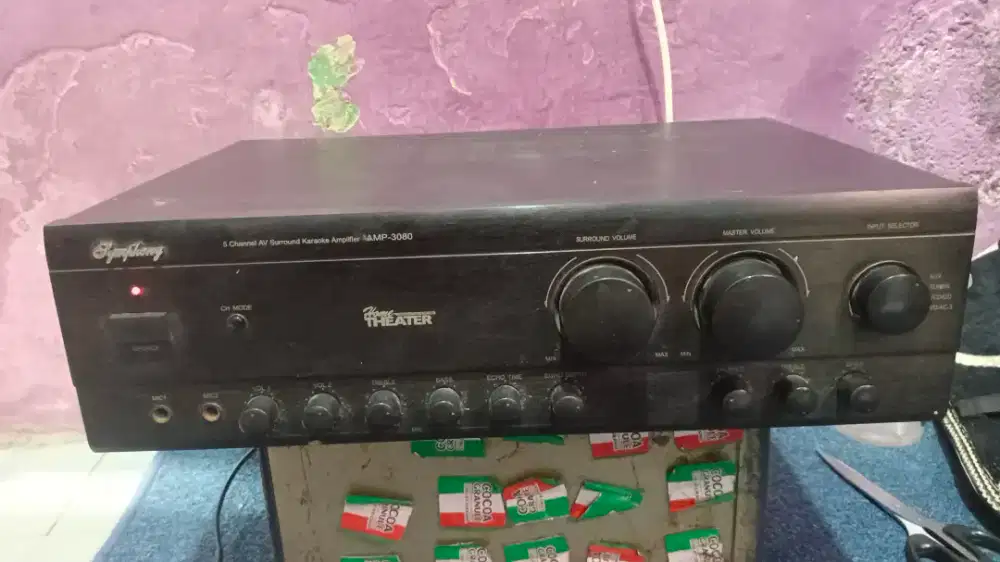 Amplifier SYMPHONY AMP-3080 masih mulus bagus suara mantap