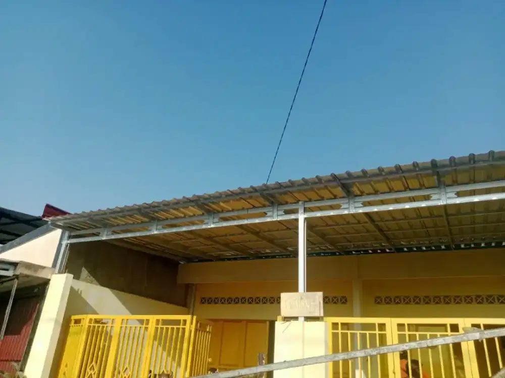 Kanopi baja ringan dan galvalum pasir