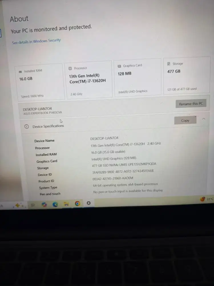 Asus expertbook 2026 gen 13 series H