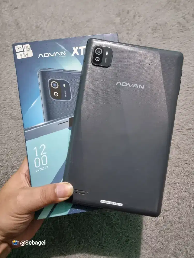 Tablet Advan X Tab 4G 4+3/64GB Murah Siap Pakai (Lokasi Cicaheum)