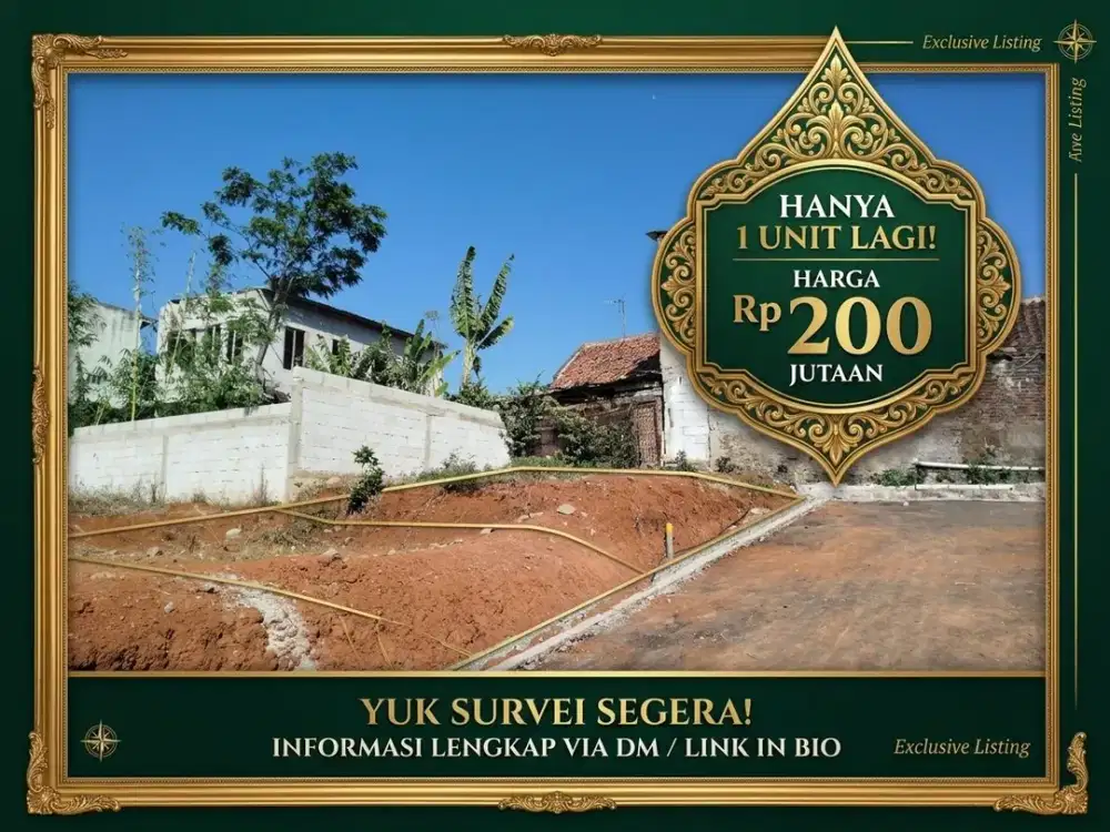 Tanah Kavling eksclusive Ujungberung hanya 200jutaan stok terbatas