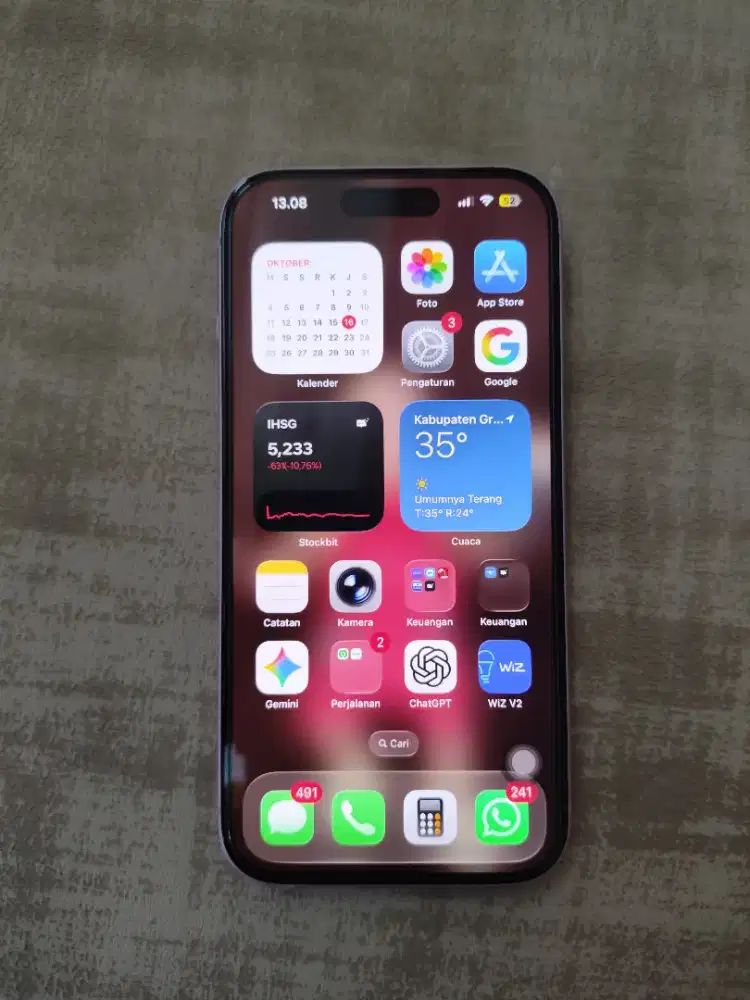 Jual iPhone 15 basic 128GB IBOX
