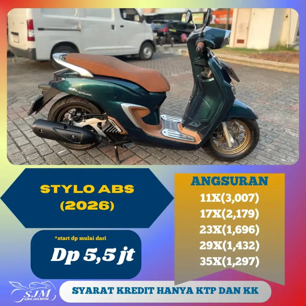 HONDA STYLO ABS 2026 CASH & KREDIT