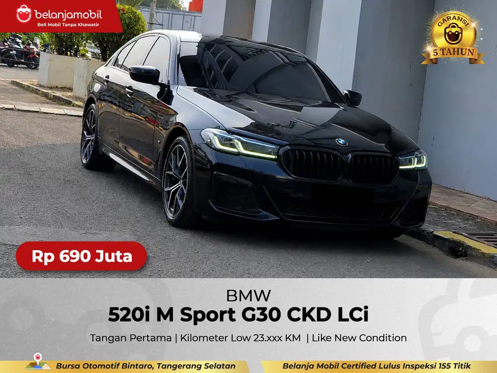 [ GARANSI 5THN KM 23RB ] BMW 520i 520 i M Sport G30 LCi 2022/2023/2024