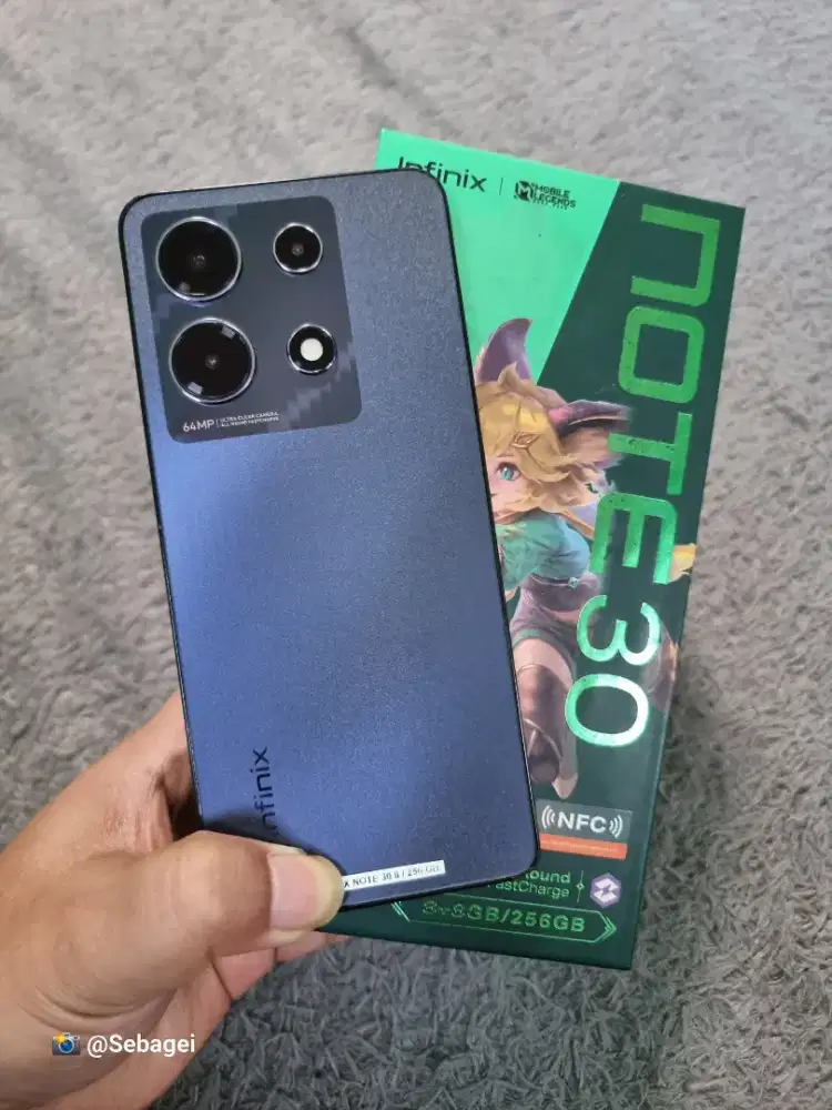 Infinix Note 30 NFC 16GB 8+8/256GB Murah, Siap Pakai (Lokasi Cicaheum)