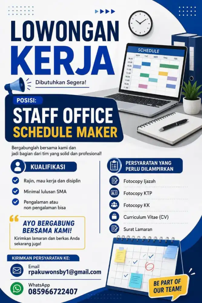 LOKER DIBUTUHKAN SEGERA