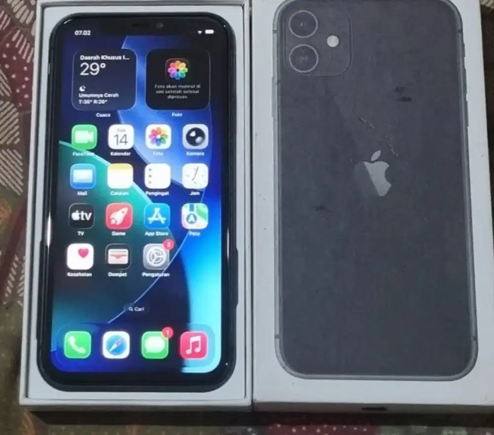 Iphone 11 64gb fulset cesan ga ori
